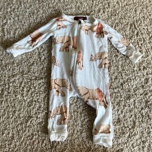 MilkBarn 3-6M footless Onesie